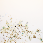 (SOLD) PRUNIS (53 x 62 Mixed Media with Gold and Silver Leaf on Canvas)
