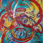 ANILLO DE FUEGO (60 x 48 Acrylic on Canvas)