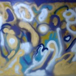 STREET SCENE (62 x 72 Oil on Canvas)