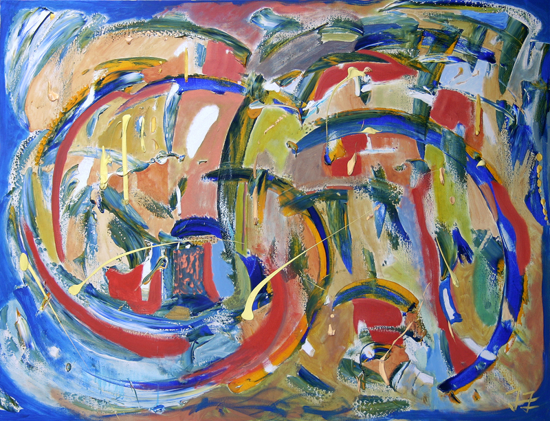 MILLENNIUM (48 x 60) Acrylic on canvas