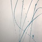 SILVER POP (48x16 Acrylic on Canvas)