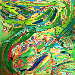 JOY (48x48 Acrylic on Canvas)